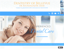 Tablet Screenshot of dentistryofbellevue.com